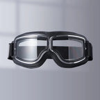 Motorradbrille Vintage-Stil mit verstellbarem Gummiband