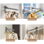 Foldable wall dryer with 180° swivel function