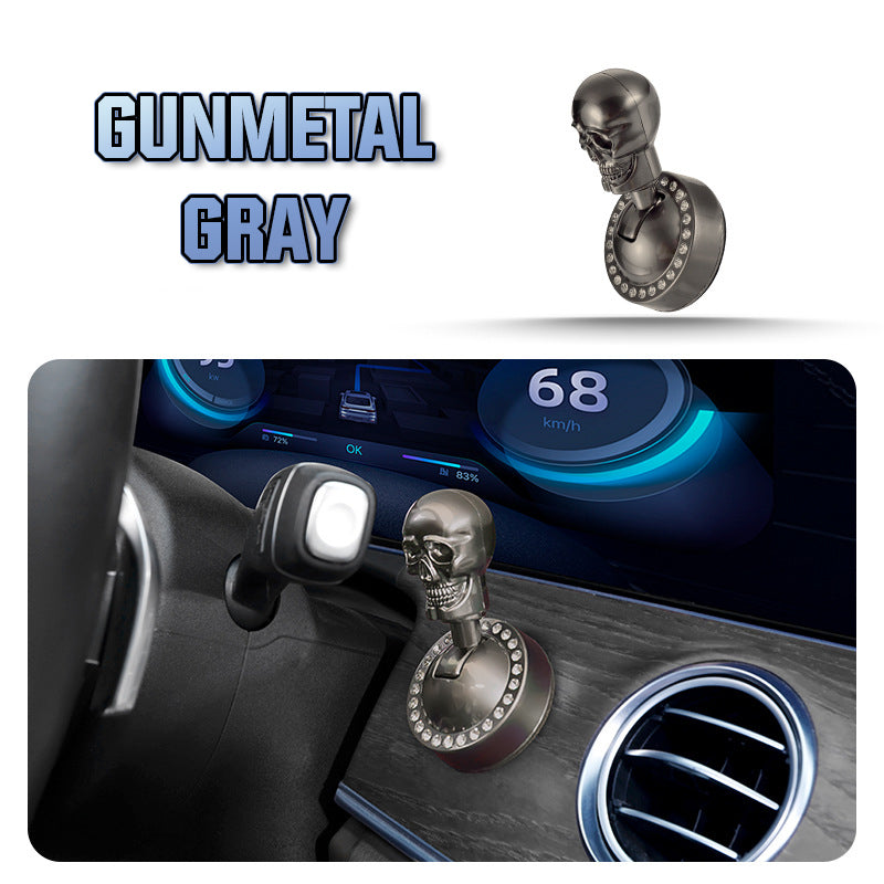 Start-Knopf Abdeckung Totenkopf Metall mit Strass