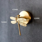 Wandhaken Messing Tierkopf-Design – Dekorativer Garderobenhaken