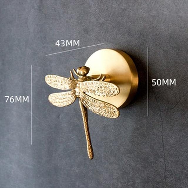 Wandhaken Messing Tierkopf-Design – Dekorativer Garderobenhaken