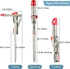 Angelrutenhalter mit Biss-Sensor für Strand und Ufer