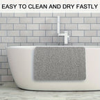 Non-slip shower mat with loofah texture – quick-drying