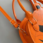 Handtasche Kürbis-Motiv Kunstleder Halloween