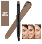 Augenbrauen-Styling-Stift 2-in-1 mit Bürste