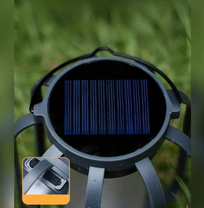 Solar-Flammenlaterne mit echtem Flackereffekt — Stimmungslicht für Garten & Terrasse