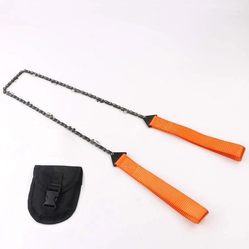 Hand Chainsaw Stainless Steel 65 Mn – Foldable with Belt Pouch