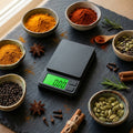 Digital precision scale 0.01 g or 0.1 g, pocket-sized with illuminated display