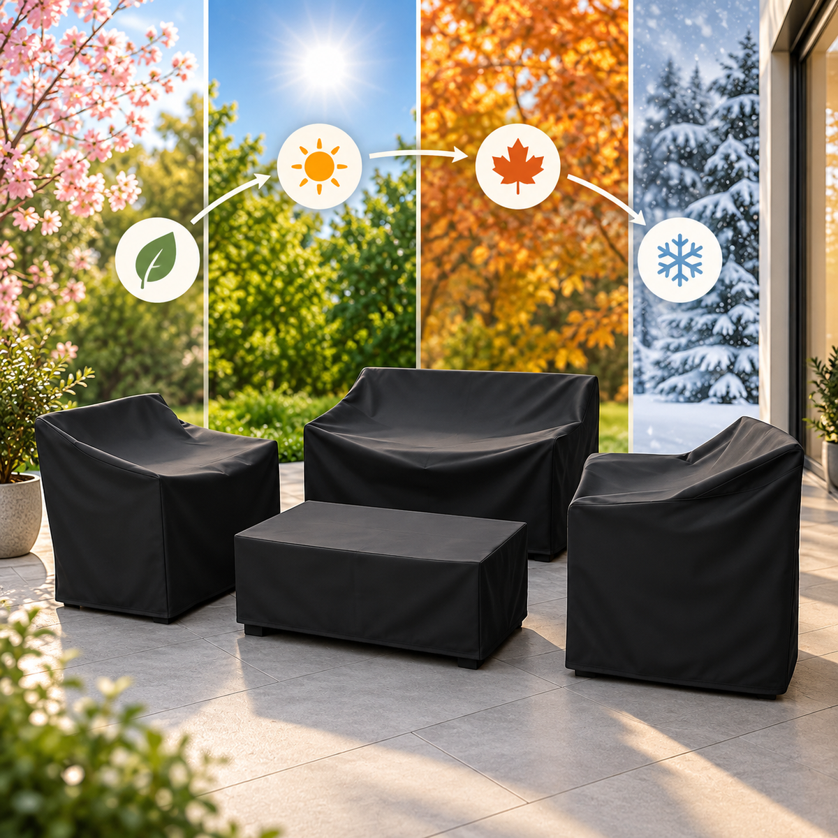 Schutzhülle Gartenmöbel wetterfest