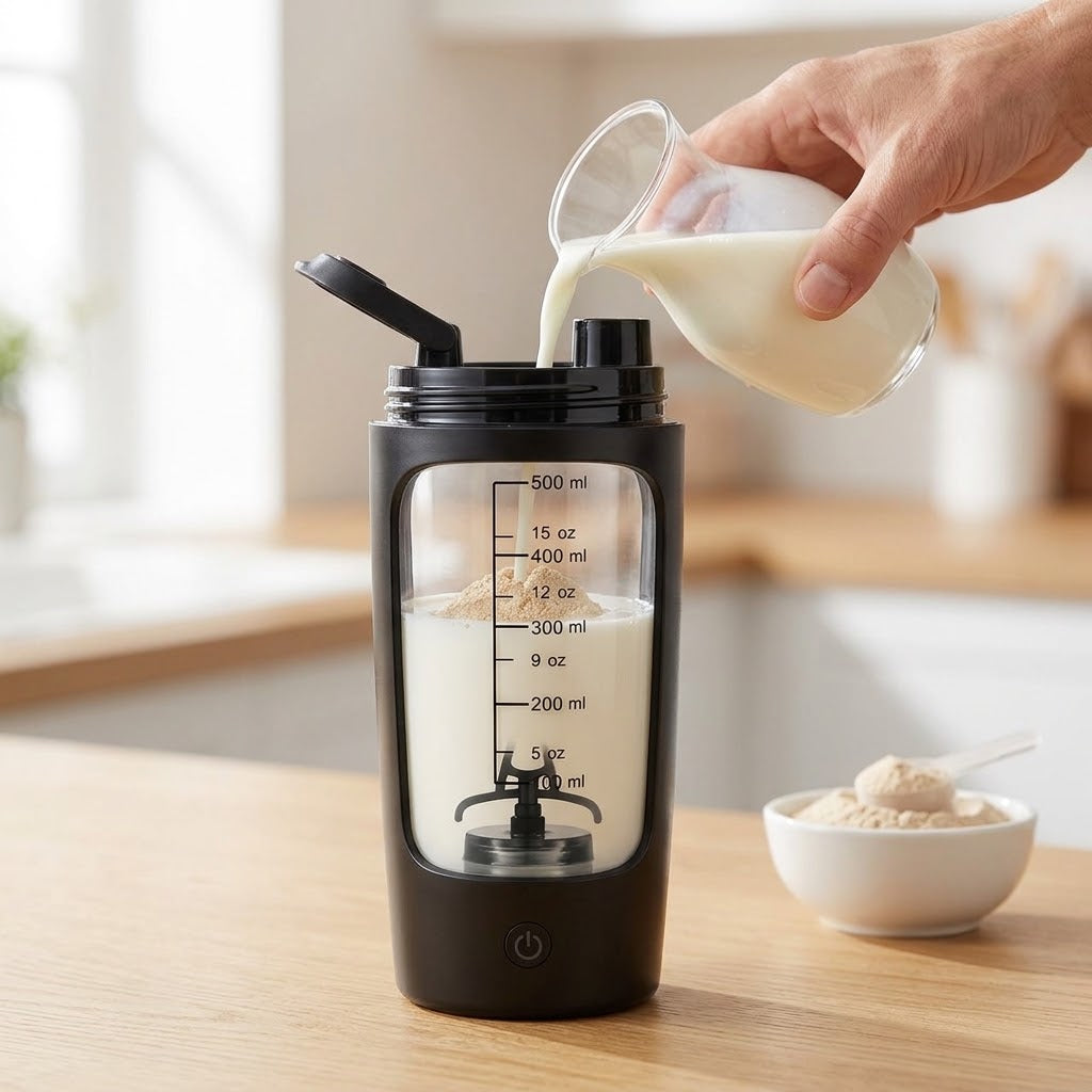 Elektrischer Protein-Shaker mit Akku, 500 ml, USB-C