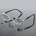 Progressive varifocal glasses with blue light filter