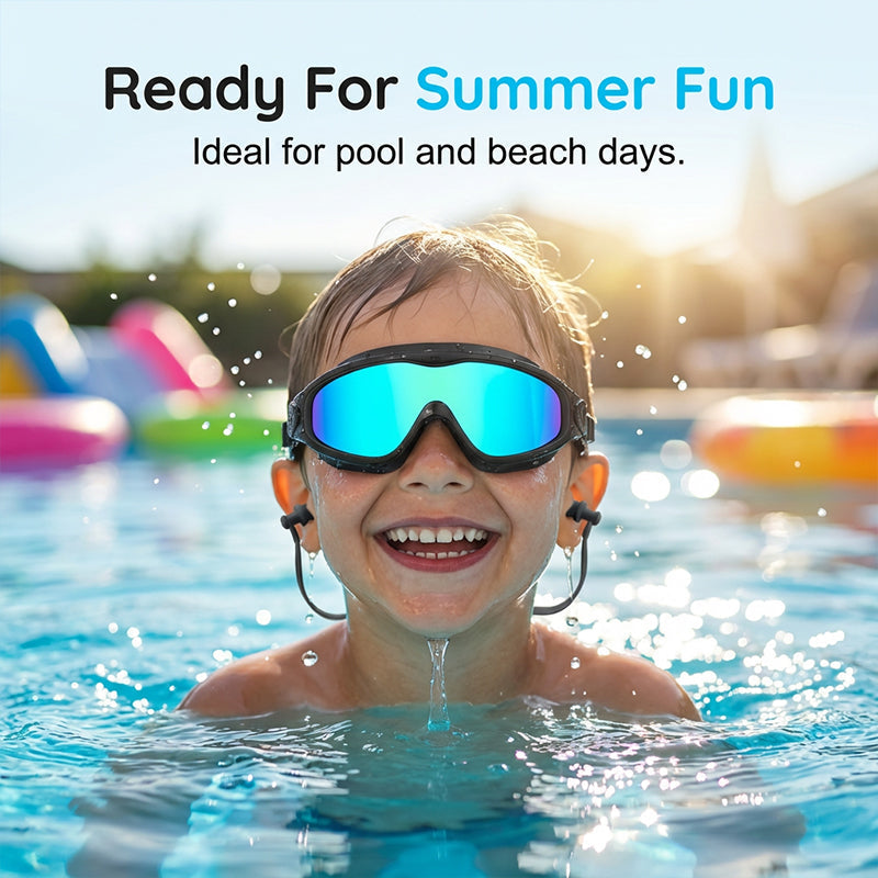 Schwimmbrille Anti-Beschlag mit Ohrstöpseln - 2er-Set