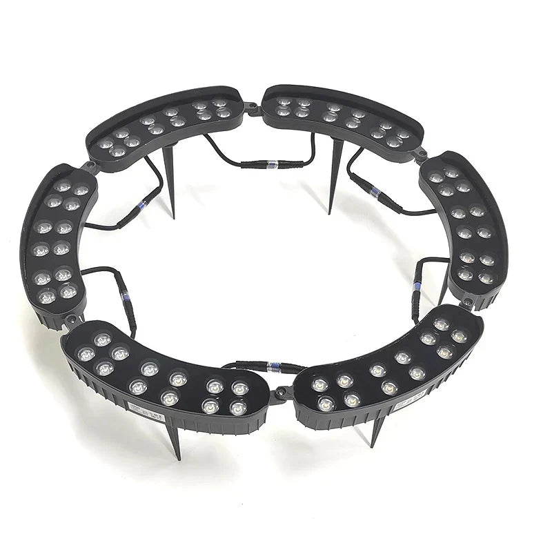 Modular LED tree ring segment – ground spotlight for trees and poles, IP65