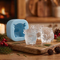 Eiswürfelform Silikon Highland-Kuh & Hase – Einzel- oder 6-Fach-Form