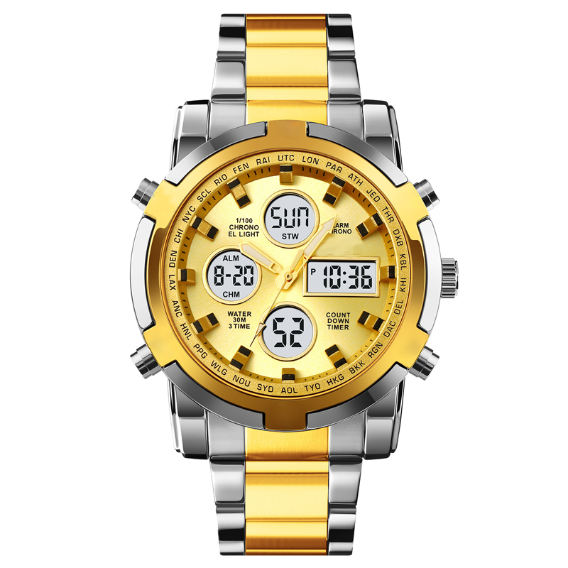 Digital-Armbanduhr mit Multifunktionsdisplay