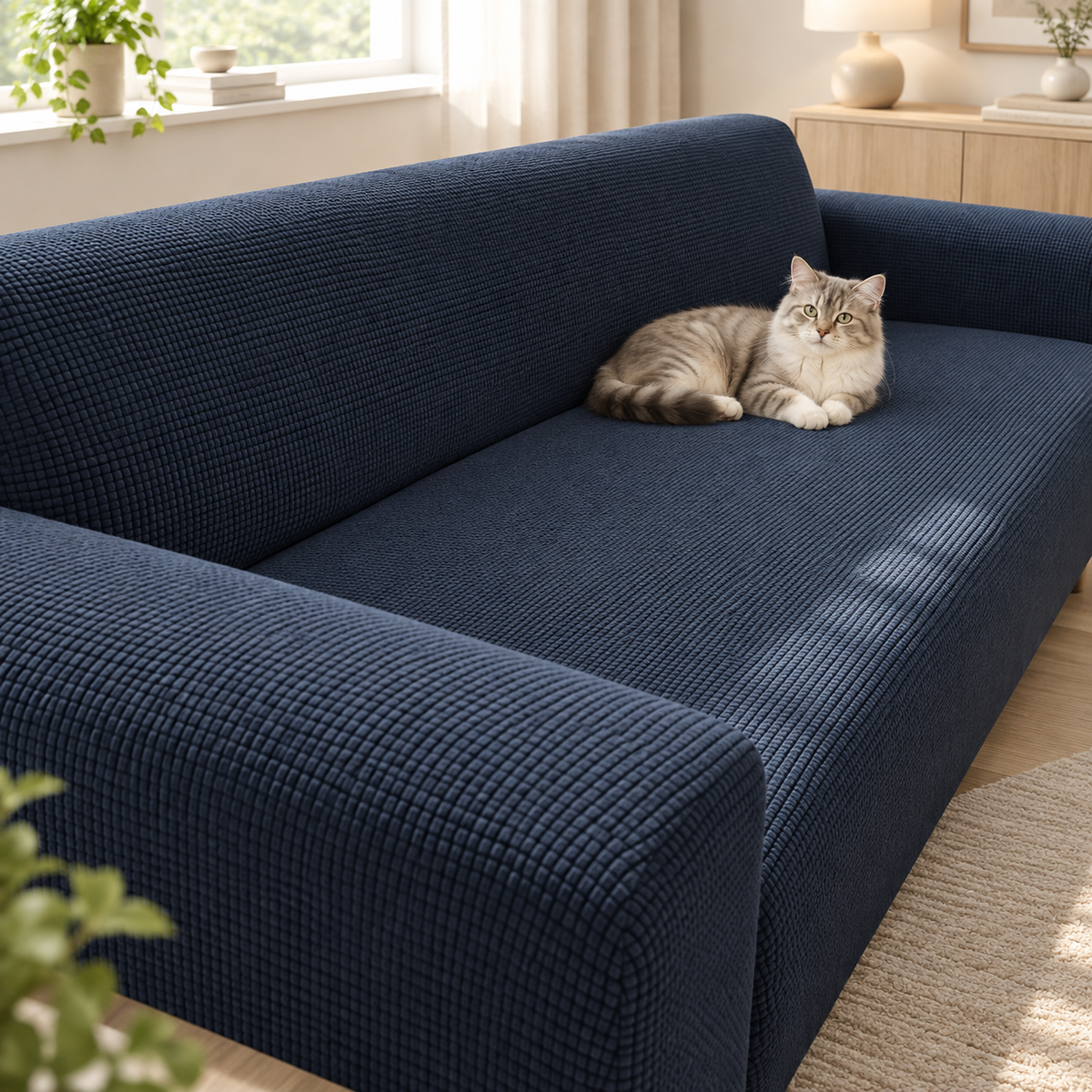 Sofahusse Elastisch mit Rutschschutz