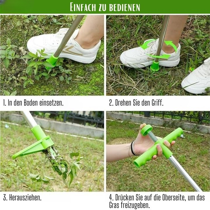 Unkrautstecher mit Fußpedal - Ergonomisch & rückenschonend