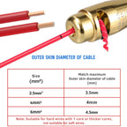 Kabel-Abisolierer Set mit Twist-Lock Verbindern 5-teilig