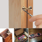 Verdeckte Scharniere Messing – Unsichtbare Zylinderscharniere - 4er-Set