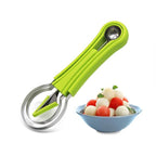 Melon baller set with V-knife stainless steel