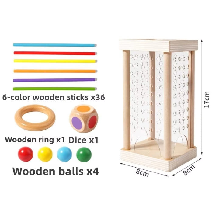 Wooden Ball Tower Game – Concentration & Fine Motor Skills