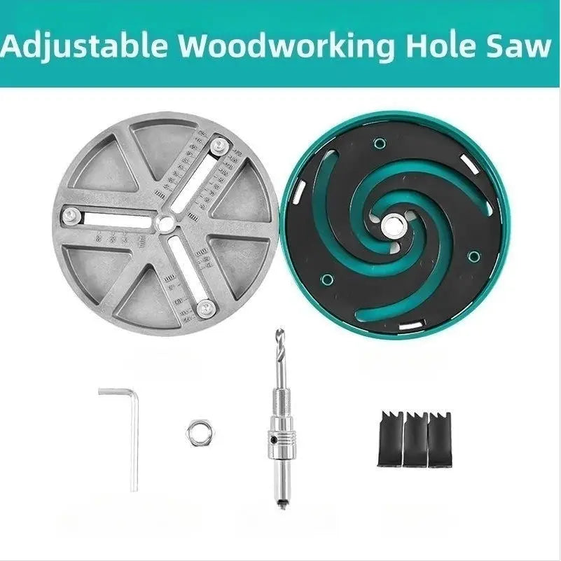 Adjustable Circle Cutter Drill Attachment – Clean Holes from 45 to 130 mm