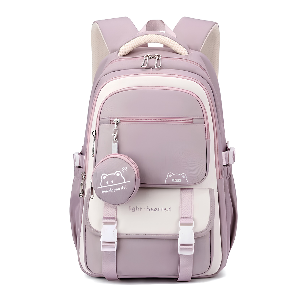 Kawaii Schulrucksack mit mehreren Fächern und Mini-Tasche