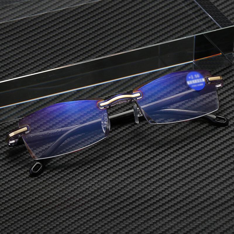 Lesebrille mit Blaulichtfilter – Randlos, 17g leicht
