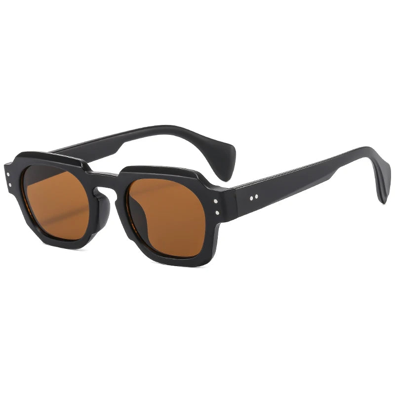 Retro Sonnenbrille mit eckiger Fassung und UV400-Schutz – 6 Farben