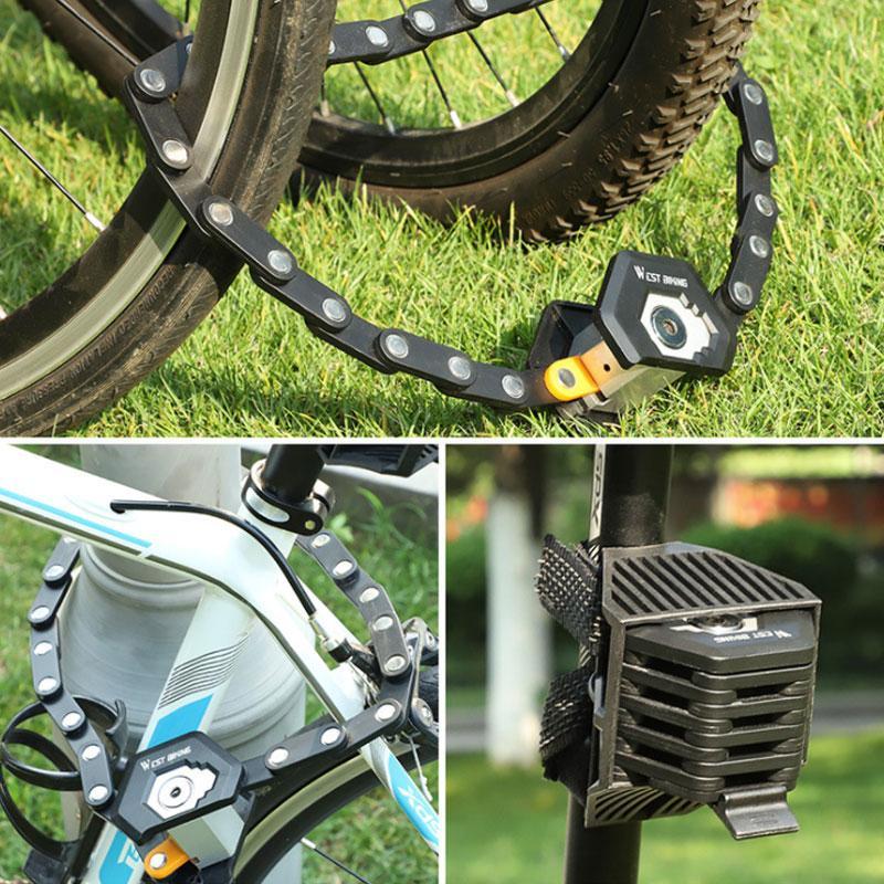 Folding Bike Lock 85 cm with Holder