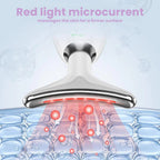 Facial massager with ion technology and LED light