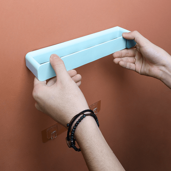 Wall glove holder without drilling