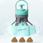 Dog Poop Grabber with Built-in Bag Dispenser – Touch-Free Cleaning