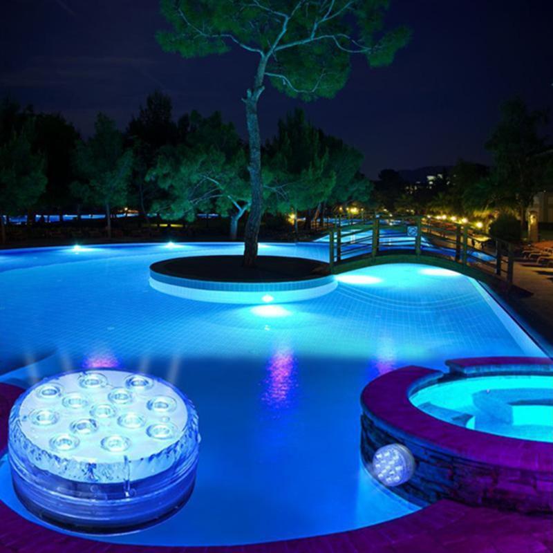 LED underwater light with remote control for pool and hot tub