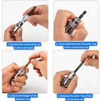 Kabel-Abisolierer Set mit Twist-Lock Verbindern 5-teilig