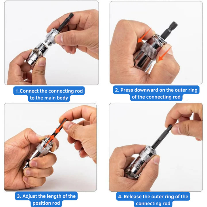 Kabel-Abisolierer Set mit Twist-Lock Verbindern 5-teilig