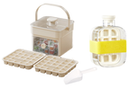 Ice cube tray with pressure release