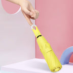 Compact umbrella with 360° rotating handle
