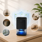 Luftentfeuchter mit 1-Liter-Tank und LED-Licht