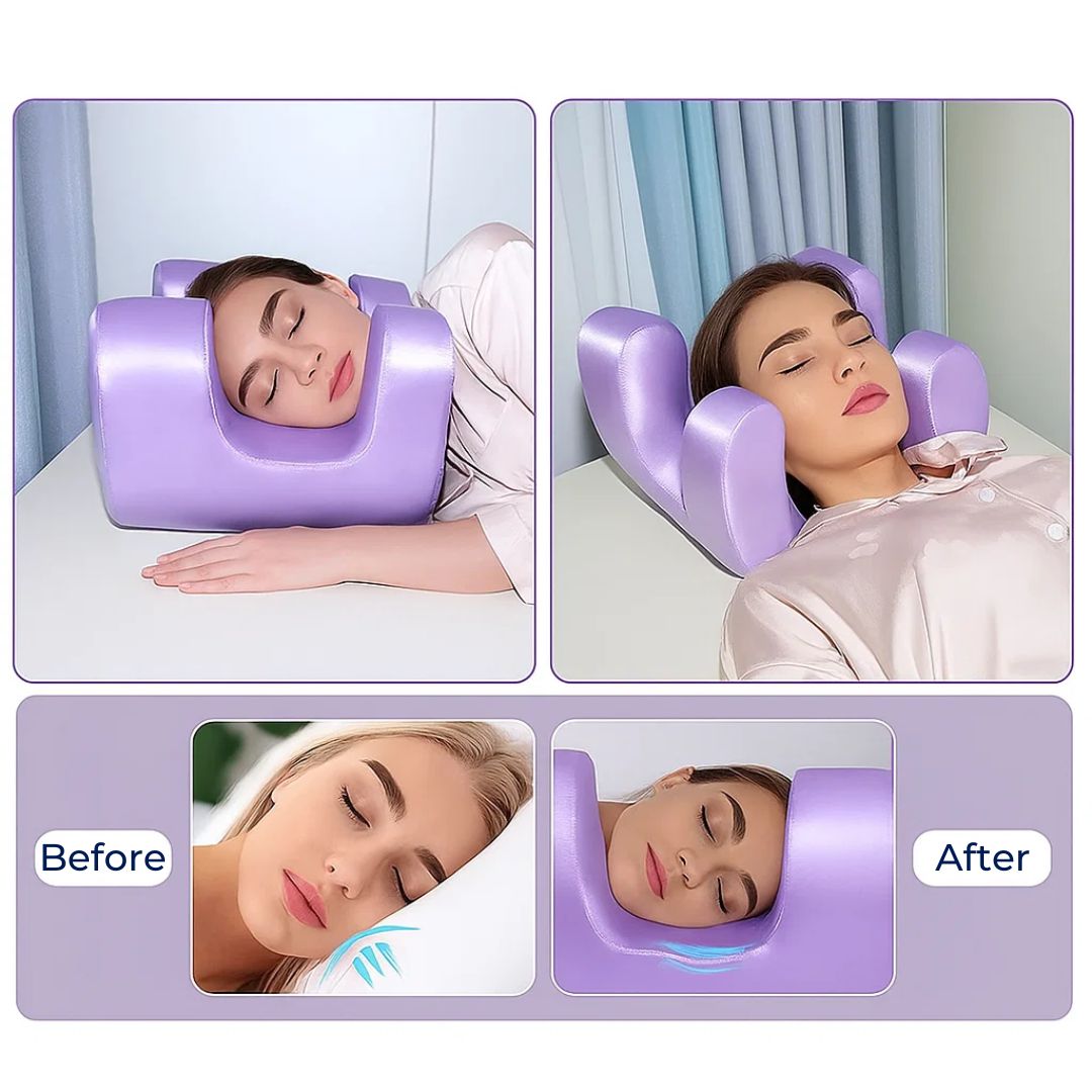 Schönheitskissen für Seitenschläfer - Anti-Falten Memory Foam