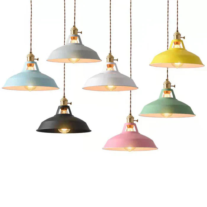Industrielle Pendelleuchte Metall 27 cm