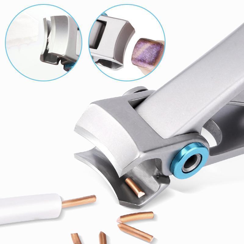 Nail clipper for thick nails – stainless steel with reinforced grip