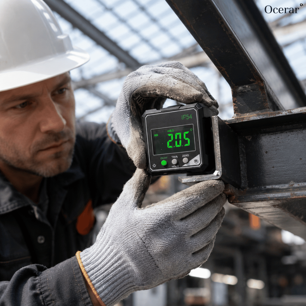 Digitaler Winkelmesser mit Magnetbasis IP54 – 360° Messbereich