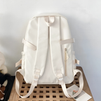 Transparenter Rucksack mit Pin-Fächern – Schulrucksack im japanischen Stil