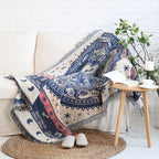 Überwurf Bohemian mit Quasten – Wendbares Design aus Baumwolle