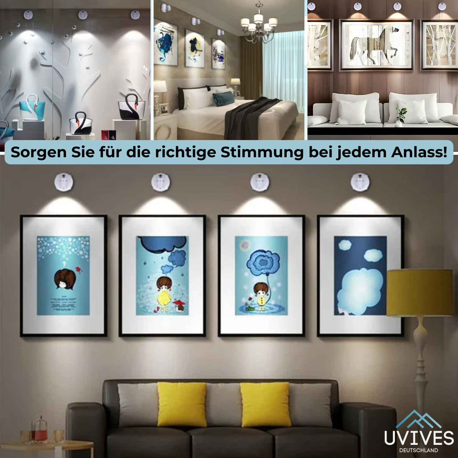 Wireless LED Light – Dimmable with Remote Control, Cordless