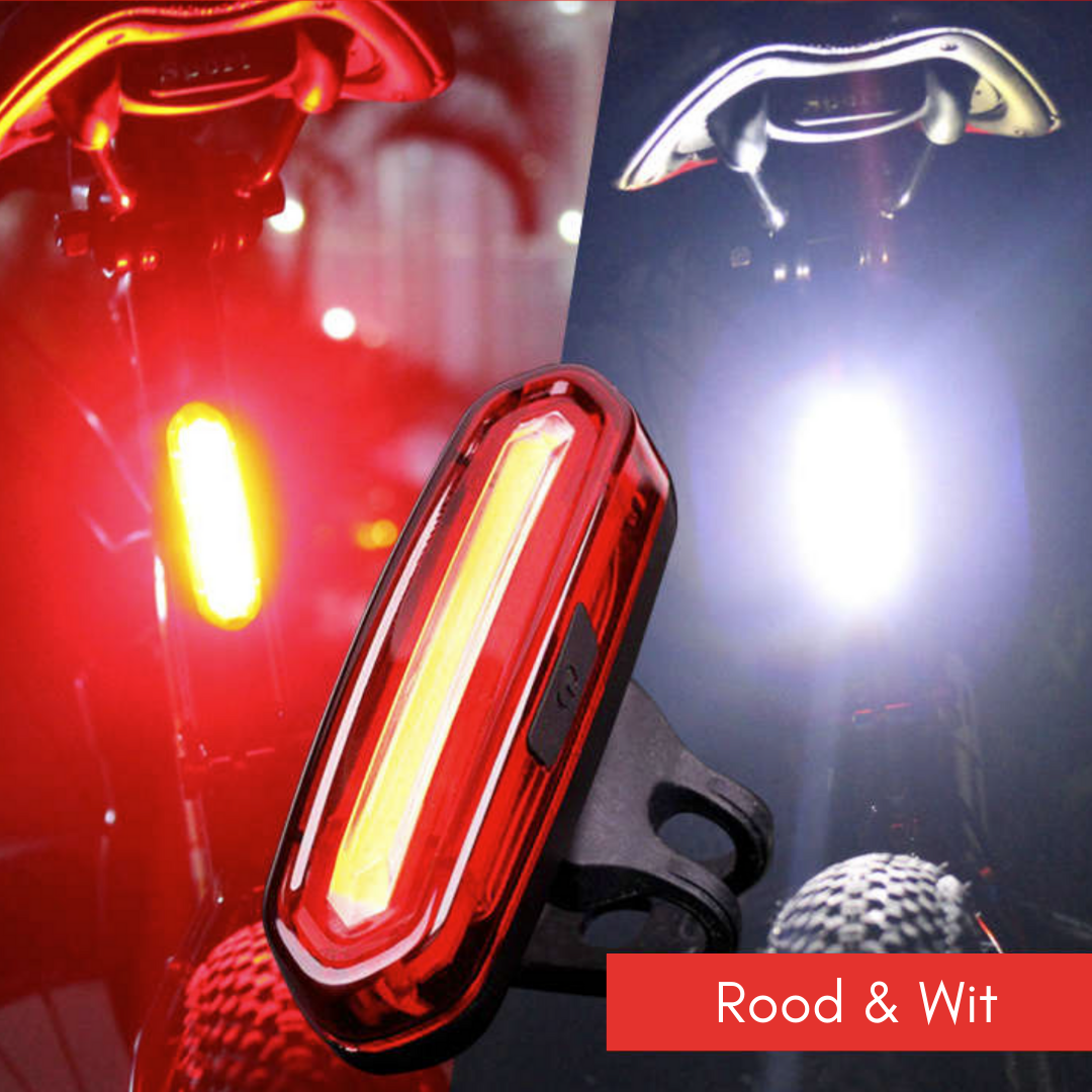 USB Rechargeable Bicycle LED Rear Light – Wide-Angle Visibility