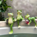 Frog Figurine for Flower Pots and Garden