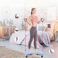 Twist stepper with resistance bands – Full-body workout at home