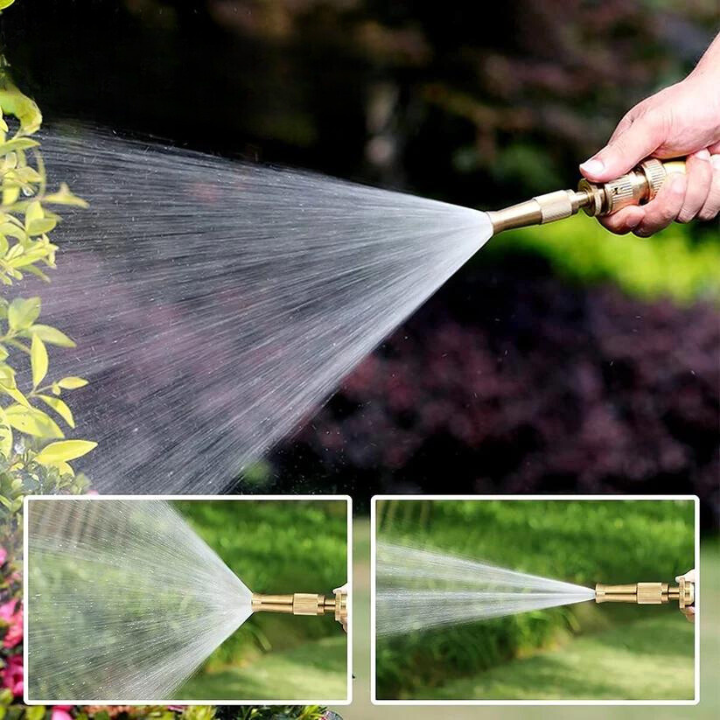 High-Pressure Adjustable Spray Nozzle with Mounting Kit